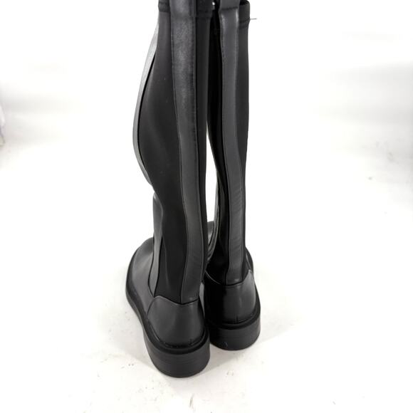 Kenneth Cole Reaction Annabelle Boots 7.5 Black NWOT Riding Knee High Tall Prep - Picture 7 of 10